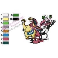 Real Monsters Embroidery Design
